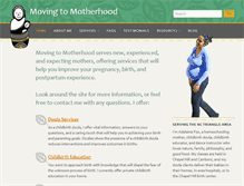 Tablet Screenshot of movingtomotherhood.com